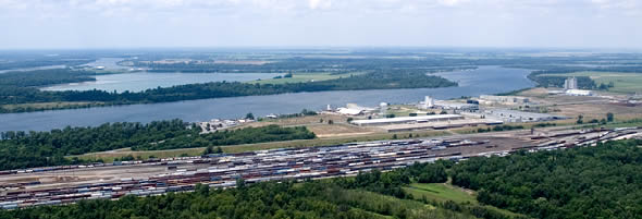 aerial photo pine bluff harbor